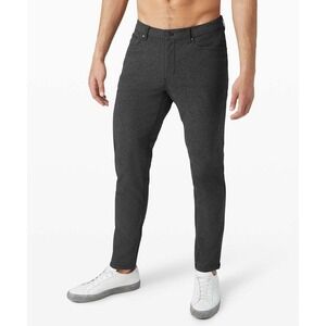 Lululemon ABC Pant Slim 5 Pocket Tech Canvas Grey 34" Commuter Travel Mens 34
